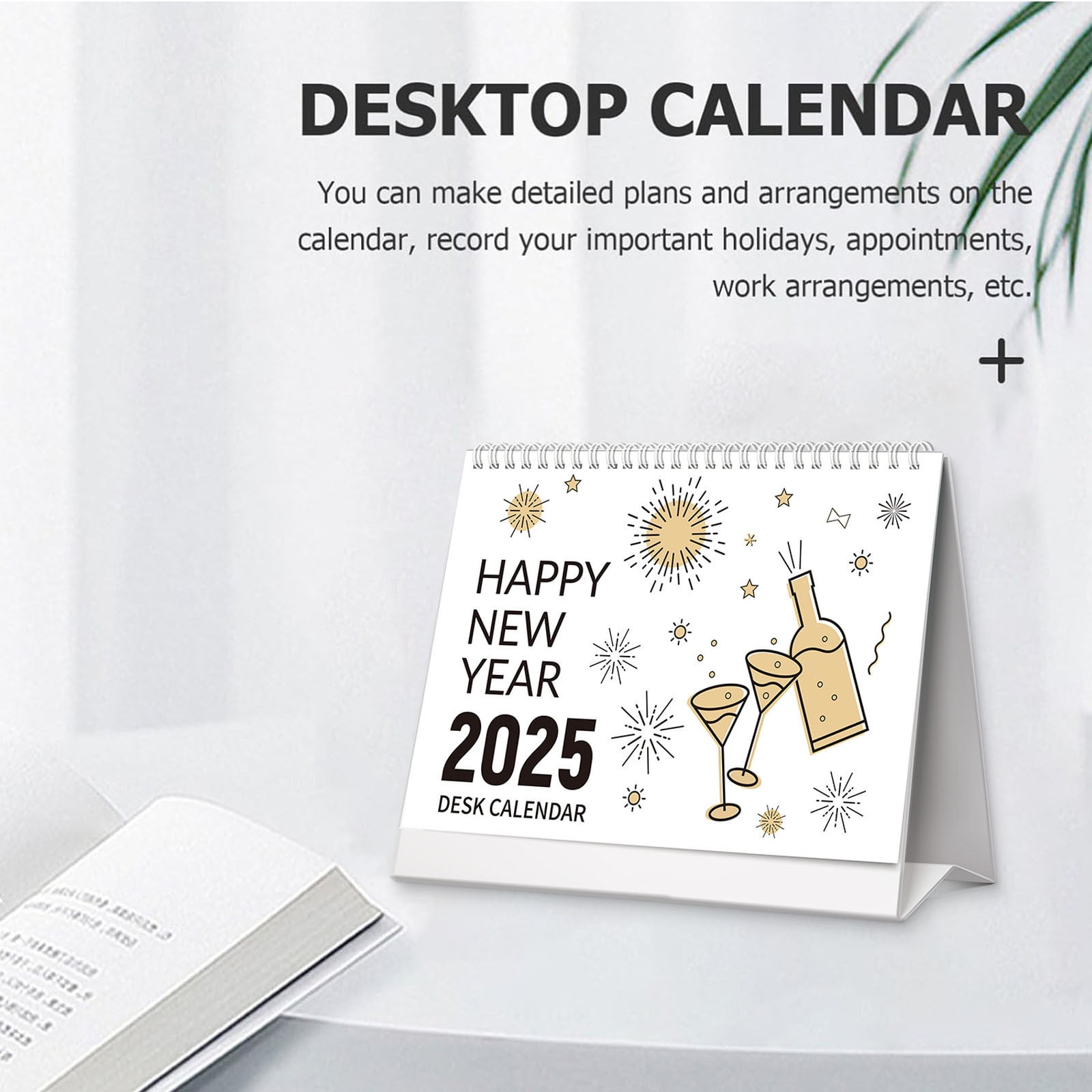 2025 English Desk Calendar And Desktop Schedule Note Calendar
