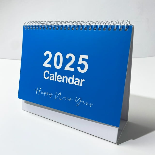 2025 English Desk Calendar and Desktop Schedule Note Calendar