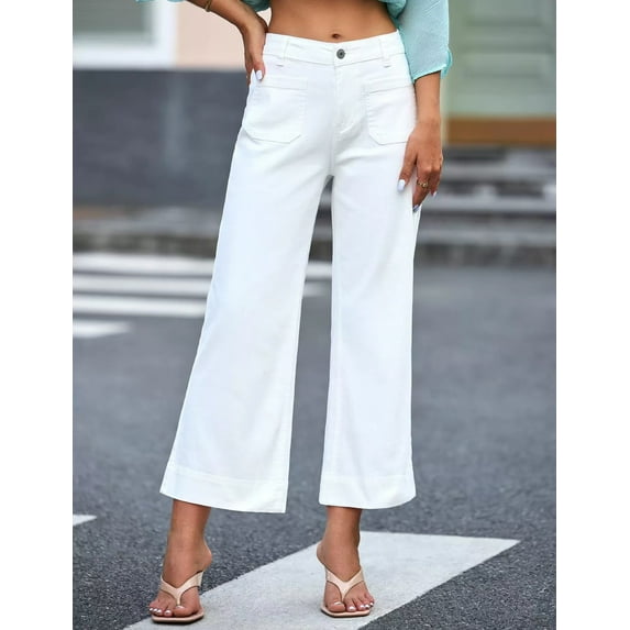 2025 Essential Women's Straight Leg Jeans - Comfort Stretch Ankle Length Denim Pants (S-XXL)