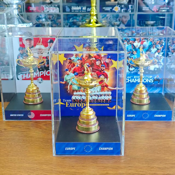 2025 Europe Ryder Cup Matches Champions 10.5cm Metal Trophy With Display Case