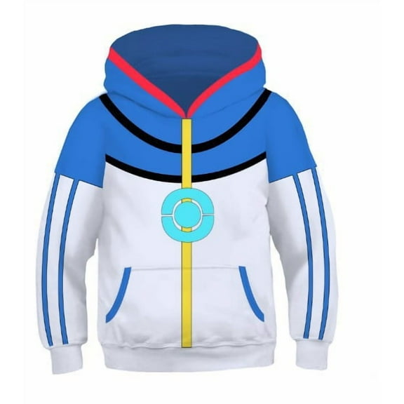 2025 European and American Cartoon and Anime Pikachu and Pokémon 3D Digital Printed Hoodie/Pokémon Pullover