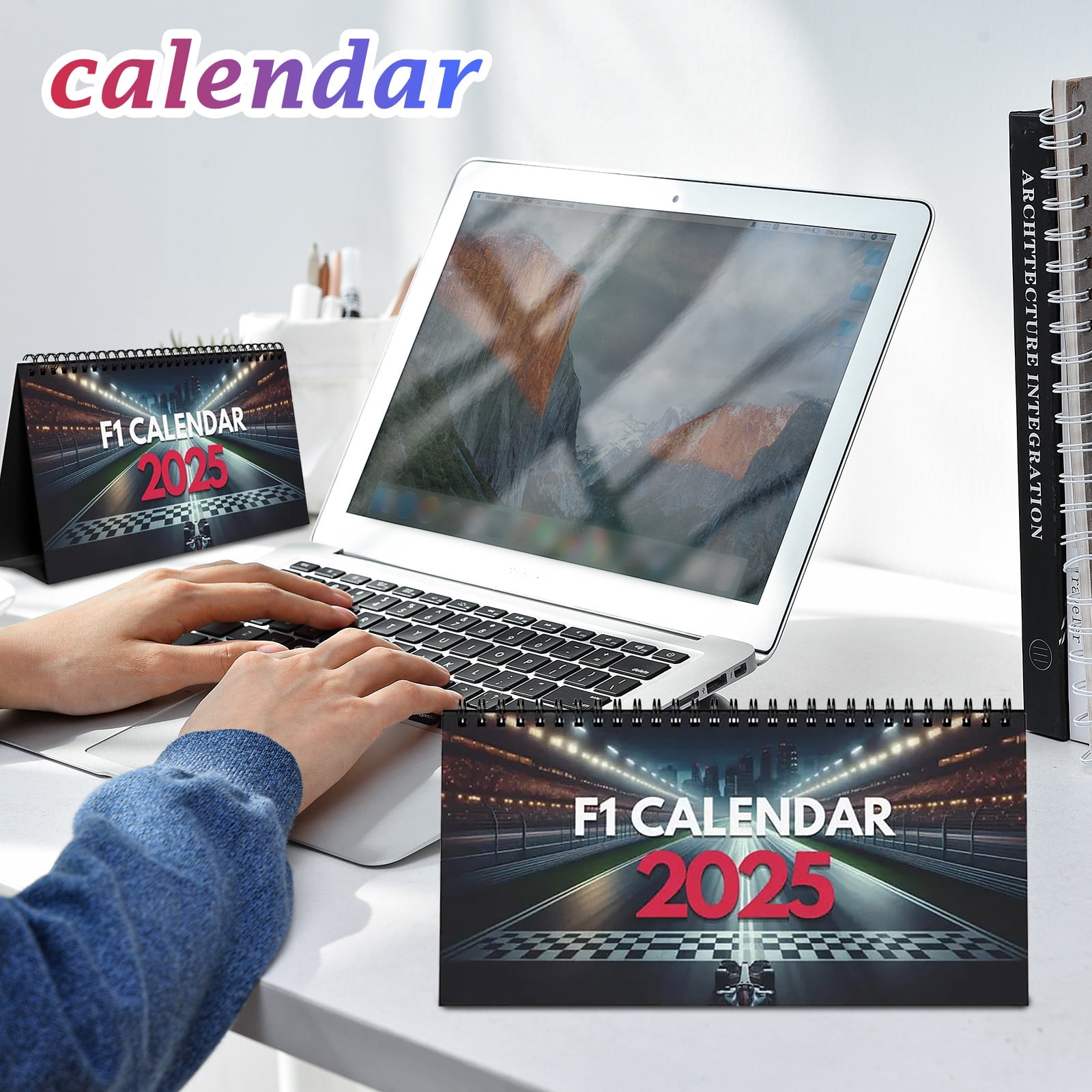 2025 F1 Calendar 2025 Desktop Calendar for Formula Racing Fan,With Race