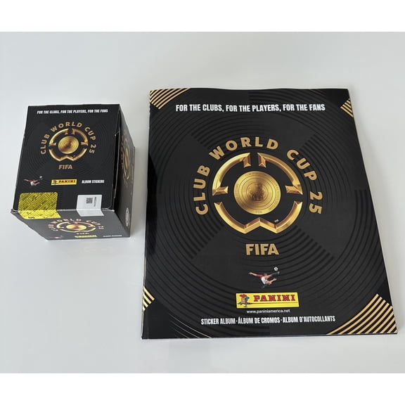 Panini 2025 FIFA World Cup Soft Cover Album and Sticker Box, 250 Stickers