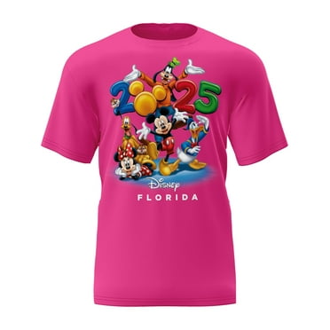 Disney 2025 Mickey and Friends Florida Adult Basic Tee Shirt, XS-XXL
