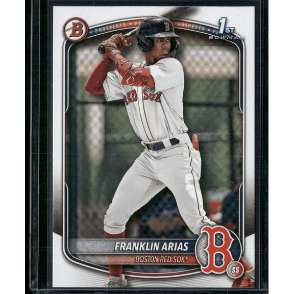 2025 Bowman Franklin Arias BP-67 Boston Red Sox Baseball Card Near Mint