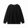 thumbnail image 1 of 2025 Fall Winter New Fashion Polo Neck Long Sleeve Women's Loose Sweatshirt - Bat Sleeve Casual Pullover Solid Color Street Style Top Women's Fashion Hoodies & Sweatshirts, 1 of 11