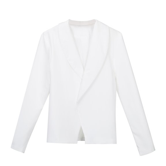 2025 Fall Women's Plaid Jacket - Open Front Stand Collar Fully Lined Casual Fashion Elegant Work Coat