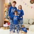 thumbnail image 1 of 2025 Family Christmas Matching Pajama Set, Plus Size Family Pyjamas Blue, Size NB - Men 6XL, 1 of 6