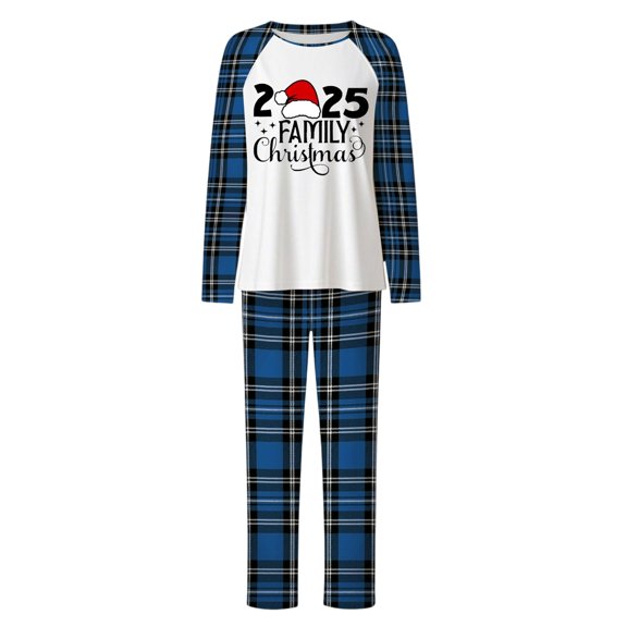 2025 Family Christmas Pajamas Matching Sets Xmas Pjs for Womens Mens Holiday Home Sleepwear Set Jammies
