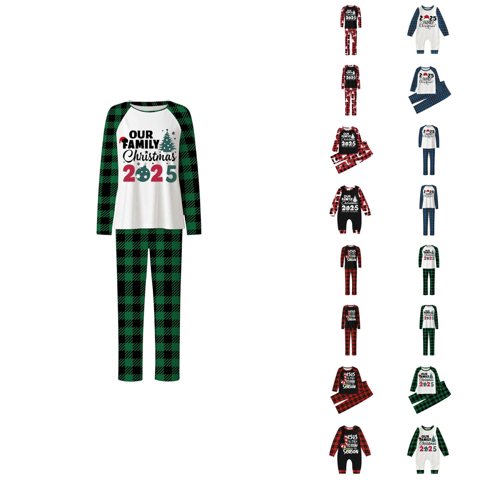 2025 Family Christmas Pajamas Matching Sets Xmas Pjs for Womens Mens ...