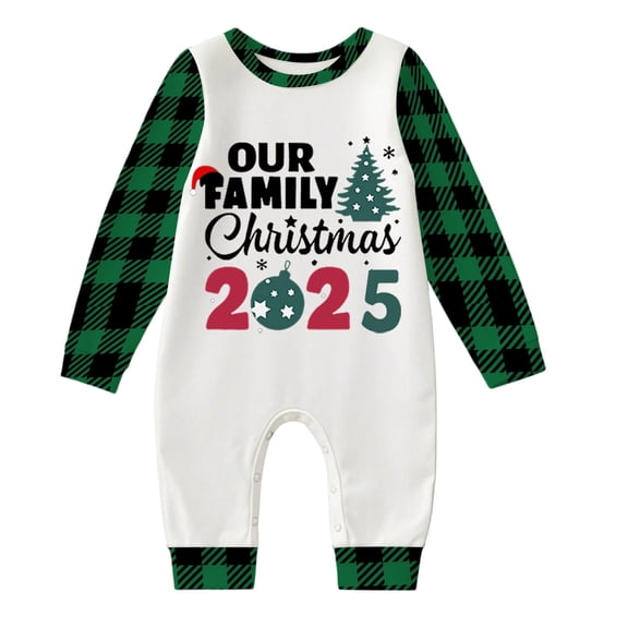 2025 Family Christmas Pajamas Matching Sets Xmas Pjs for Womens Mens Holiday Home Sleepwear Set Jammies