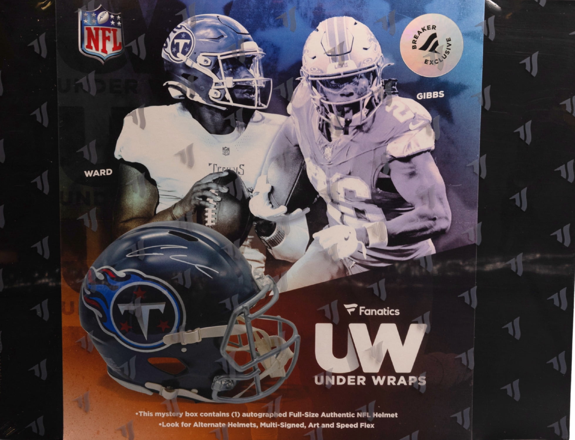 2025 Fanatics Under Wraps NFL Full Size Helmet Volume-2 (Single Mystery Box)