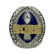 2025 Fantasy Football League Championship Trophy Rings Prize with Display Case
