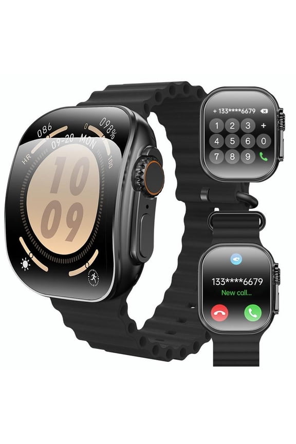 2025 Fashion Touch Screen Smart Watch, Multifunctional Men Women's Smartwatch with Call Function, Fall Activity Tracker,100+ Sports Modes DIY Watch Dials Messages Reminder,