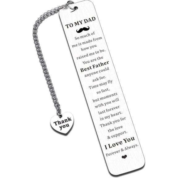 2025 Father's Day Bookmark Gifts for Dad Husband Stepdad, 1st Time Dad Gifts from Son Daughter Wife, Bulk Gift Set for Church Men, Grandpa, Son in Law, Happy Father's Day Bookmark Birthday Essentials