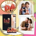 2025 Father's Day Greeting Card Color Printing 3D Border Blessing Paper