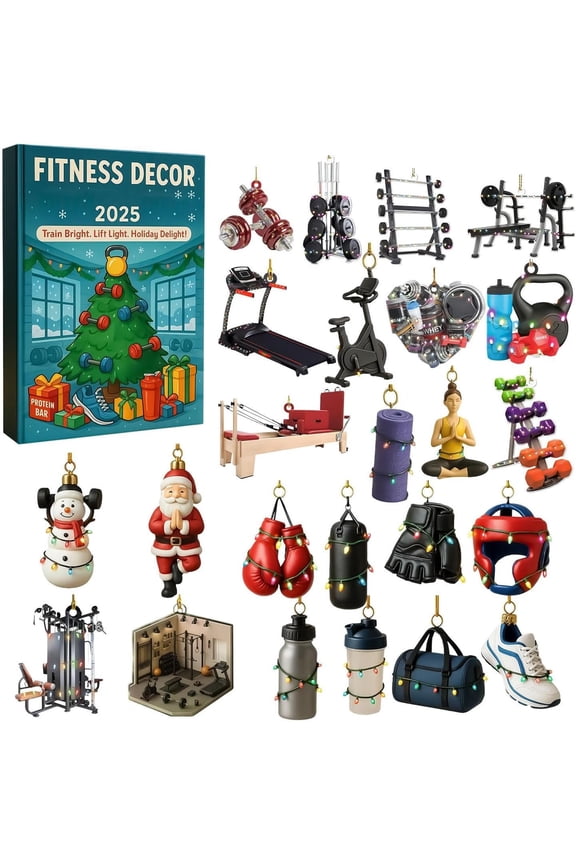 2025 Fitness Advent Calendar – 24-Day Christmas Countdown Calendar with Gym-Themed Surprises, Workout Gear & Motivational Gifts for Fitness Lovers