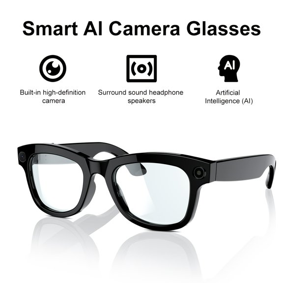 2025 Flagship AI Video Glasses: 4K Recording And 163-Language Real-Time Translation | Multi-Scene POV for Cycling/Driving/Fishing | Hands-Free Camera with Wireless Calls | Ultimate Tech Gift