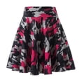 thumbnail image 1 of 2025 Flared Skirts Women's Basic Shorts Skirt Fashion Versatile Black Casual Mini Skater Medium Pleated Fluffy Skirt Plus Size, 1 of 10