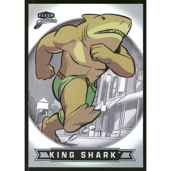 Excellent 2025 Fleer Brilliants DC Universe King Shark Superman #14 Trading Card