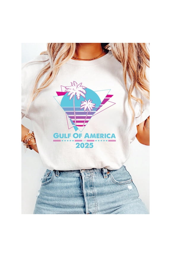 2025 Florida Beach Shirt - Gulf Coast Tropical Graphic Tee - Soft Cotton Unisex Tops for Vacation Souvenirs & Summer Getaways