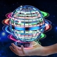 thumbnail image 1 of Flying Orb Ball Toys 360°Rotating Soaring Hover Orb Boomerang Spinner Magic LED Light Flying Ball Toys Hand Controlled Spinning Drone Ball Galaxy Ball for Kids Adults Indoor Outdoor, Ages 6+, 1 of 12