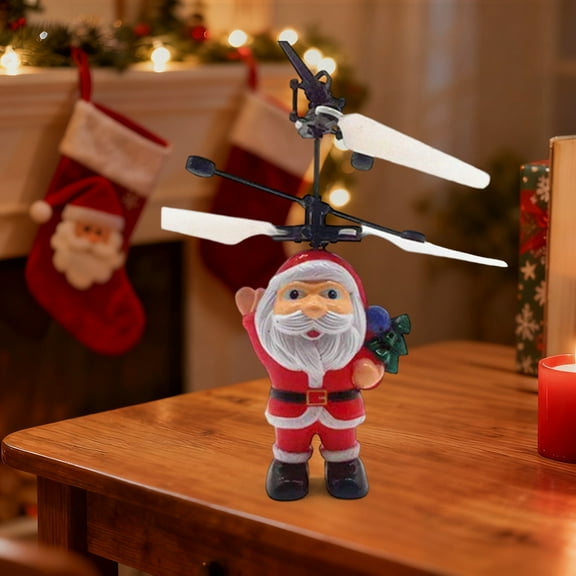 2025 Flying Santa Claus Santa Claus Toy, Dynamic Flying Santa, Holiday Christmas Decor
