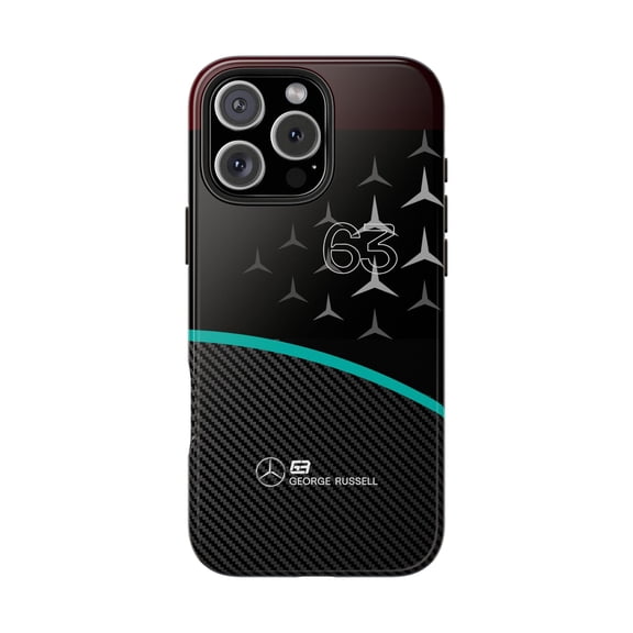 2025 Formula Racing RUSS GR63 Tough Carbon fiber Phone Case - iPhone 17 Pro