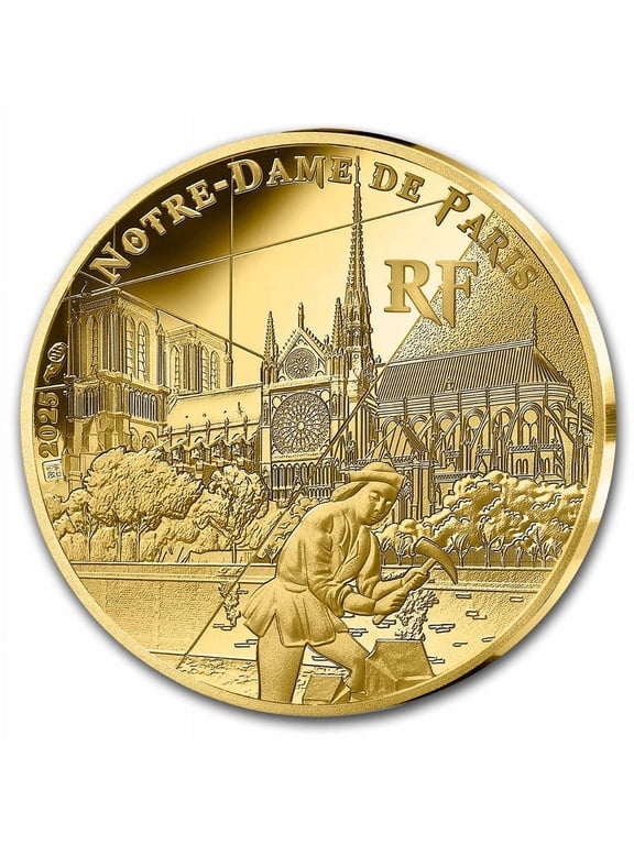 2025 France 1/4 oz Gold Proof UNESCO (Notre-Dame de Paris)