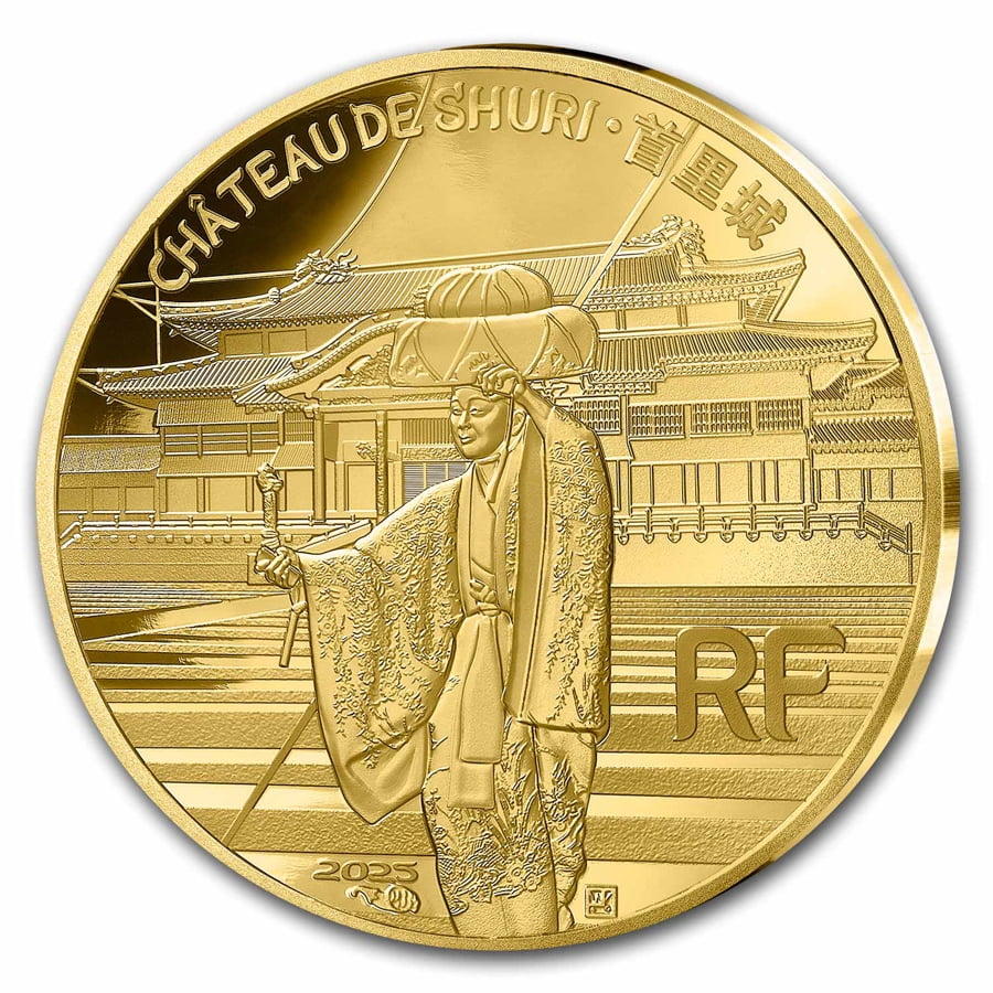 MONNAIE DE PARIS 2025 France 1/4 oz Gold Proof UNESCO (Shuri Castle)
