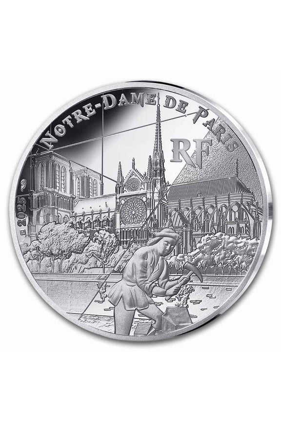 2025 France 10 Silver Proof UNESCO (Notre-Dame de Paris)