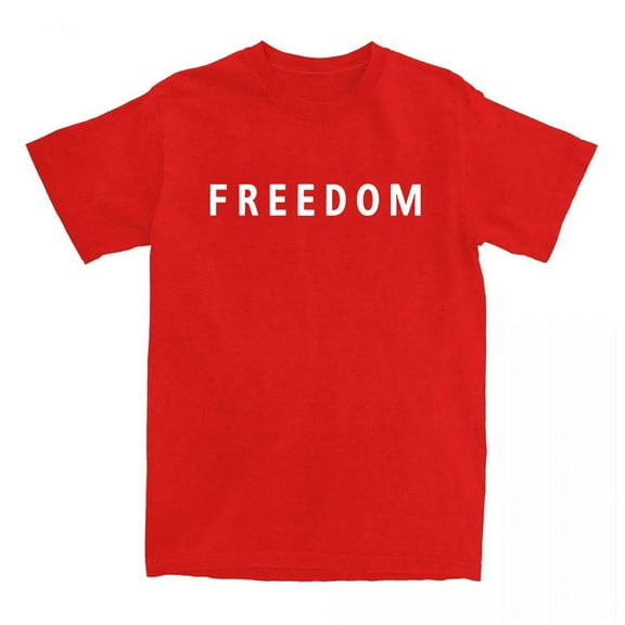 2025 Freedom Shirt Tee Crewneck Short Sleeve Tshirt Men/women Fashion Tops
