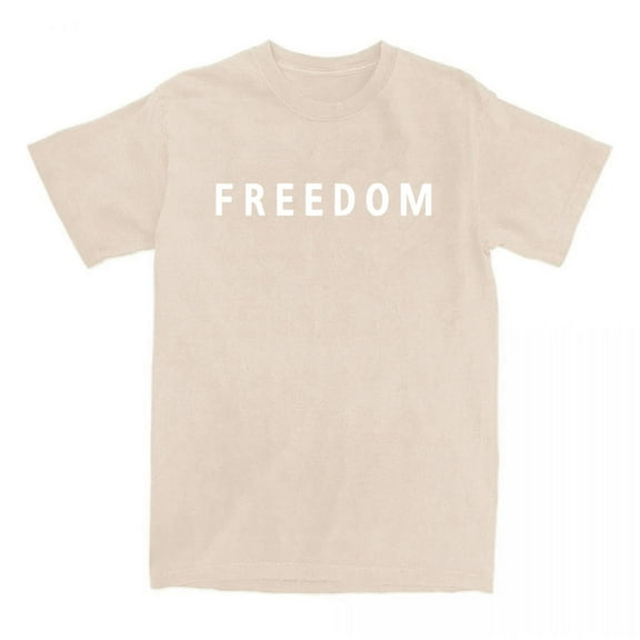 2025 Freedom Shirt Tee Crewneck Short Sleeve Tshirt Men/women Fashion Tops