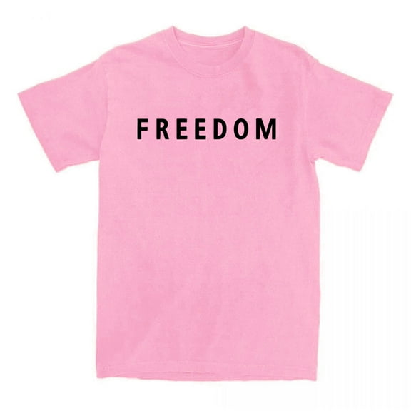 2025 Freedom Shirt Tee Crewneck Short Sleeve Tshirt Men/women Fashion Tops