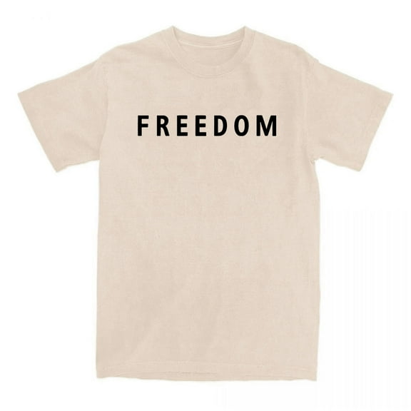 2025 Freedom Shirt Tee Crewneck Short Sleeve Tshirt Men/women Fashion Tops