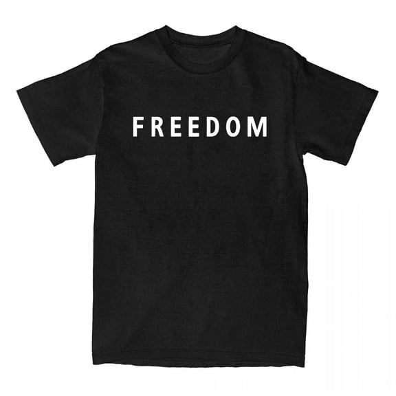 2025 Freedom Shirt Tee Crewneck Short Sleeve Tshirt Men/women Fashion Tops