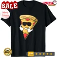 thumbnail image 1 of 2025/Funny Cool Sunglasses Pizza Matching Design Unisex T-Shirt, 1 of 2