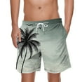 thumbnail image 1 of 2025 Funny Hawaiian Printed Shorts for Men Fashion Tropical Casual Beach Pants with Pockets Quick Dry Holiday Board Shorts, 1 of 4