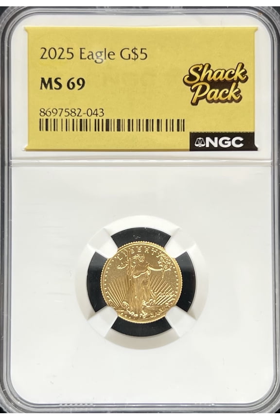2025 G$5 Eagle MS69 NGC (PA8697582043)