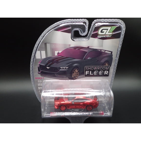 2025 GREENLIGHT TARGET RED CHASE MACHINE 2024 FORD MUSTANG GT SHOWROOM FLOOR 7
