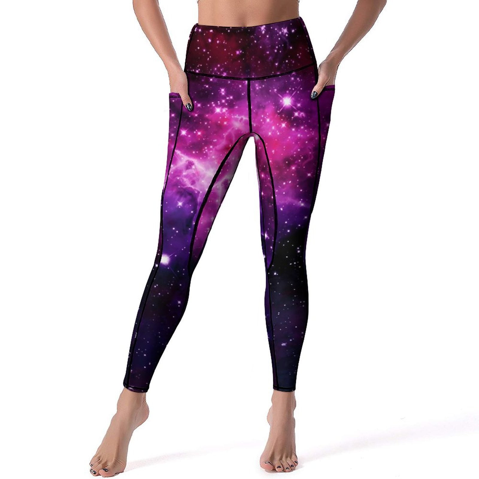 2025 Galaxy Nebula Leggings Sexy Blue And Purple Workout Gym Yoga Pants