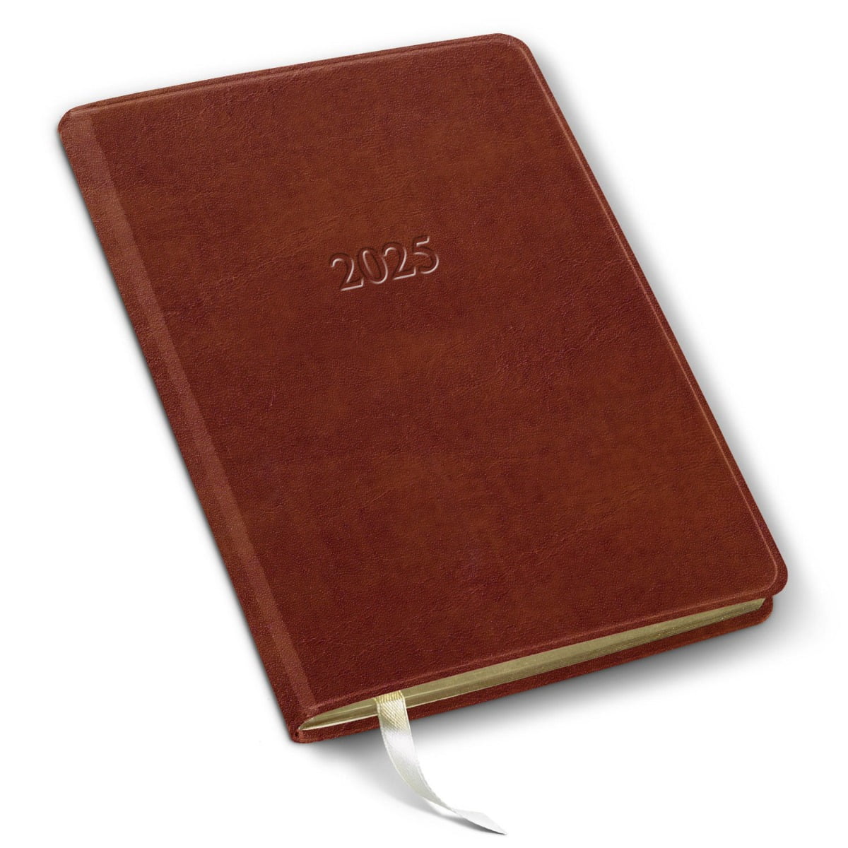 Gallery Leather Desk Weekly Hourly Planner 2025 Acadia Tan 8x5.5