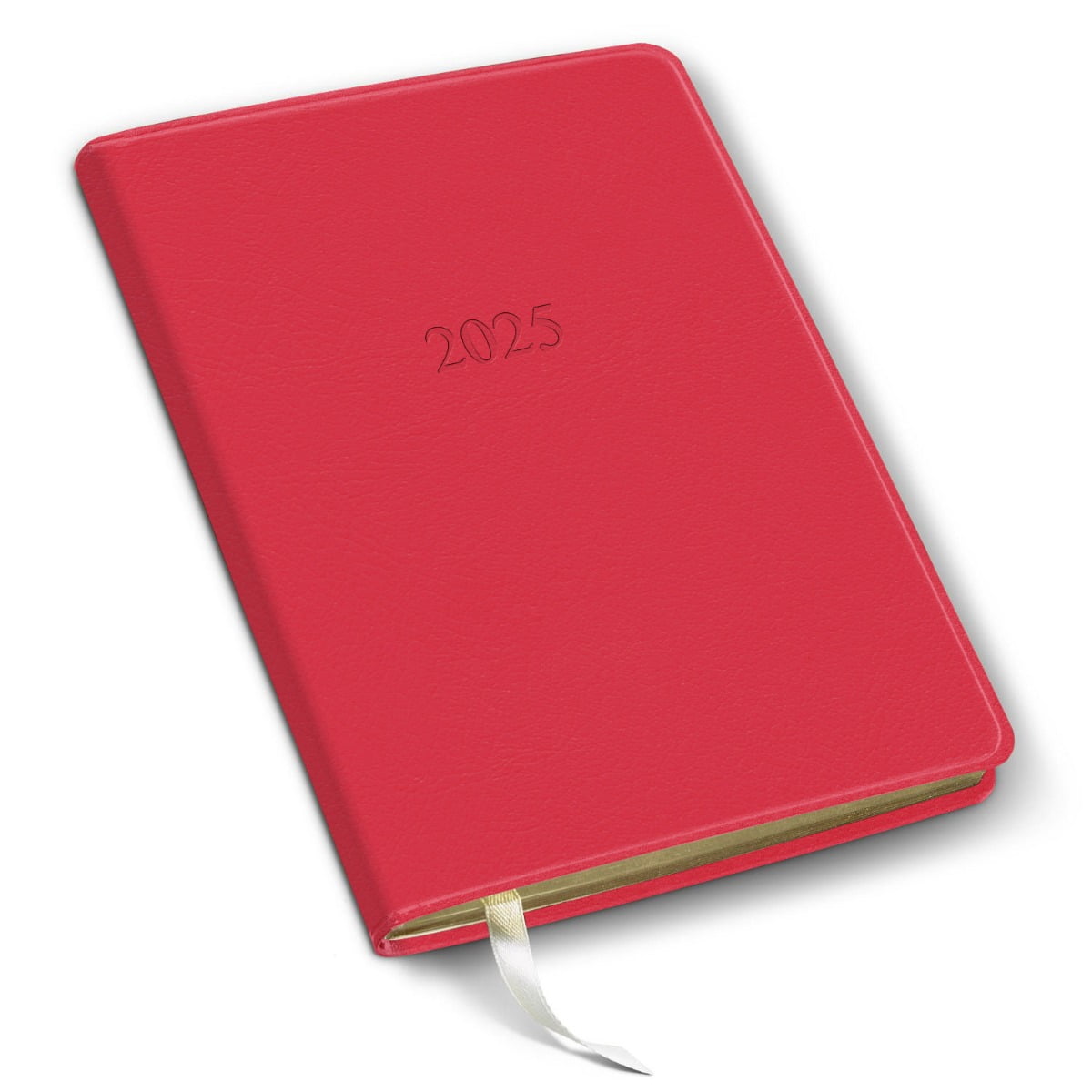 Gallery Leather Desk Weekly Planner 2025 Caribbean Red 8x5.5