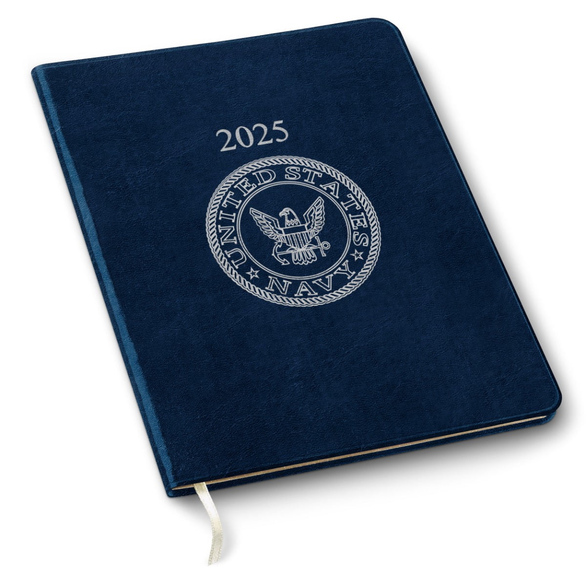 Gallery leather large monthly planner 2025 acadia navy us navy 9