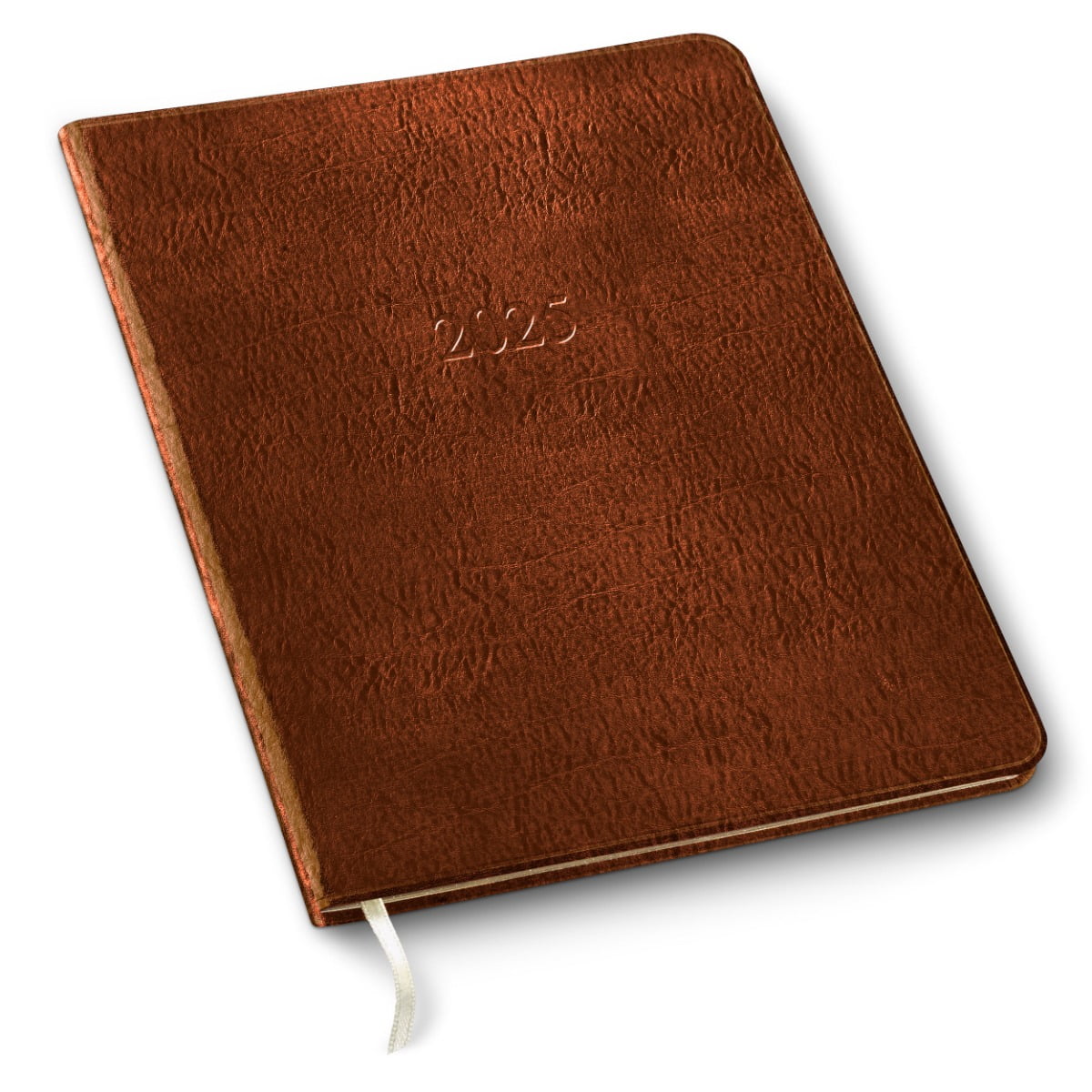 Gallery Leather Large Monthly Planner 2025 Freeport Metallic Copper