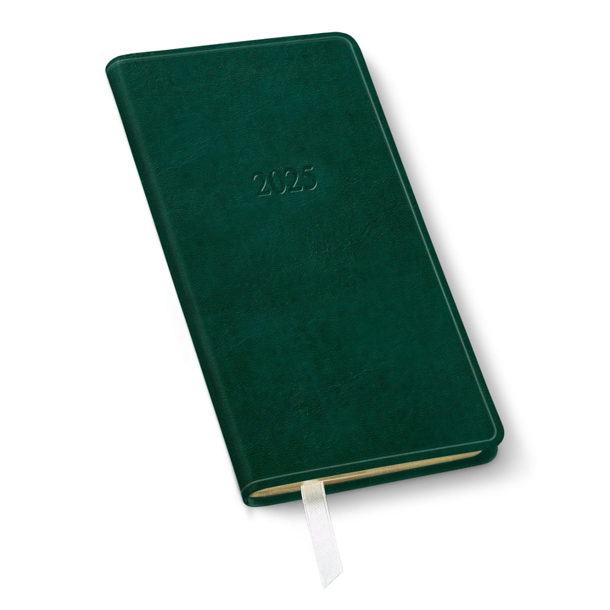 Gallery Leather Pocket Weekly Planner 2025 Acadia Green 6x3.25
