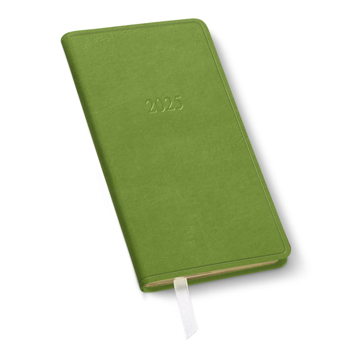 Gallery Leather Pocket Weekly Planner 2025 Acadia Lime 6x3.25
