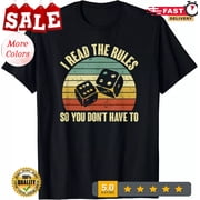 2025/Game Night Adults Funny Board Games I Read The Rules Gift Unisex T-Shirt