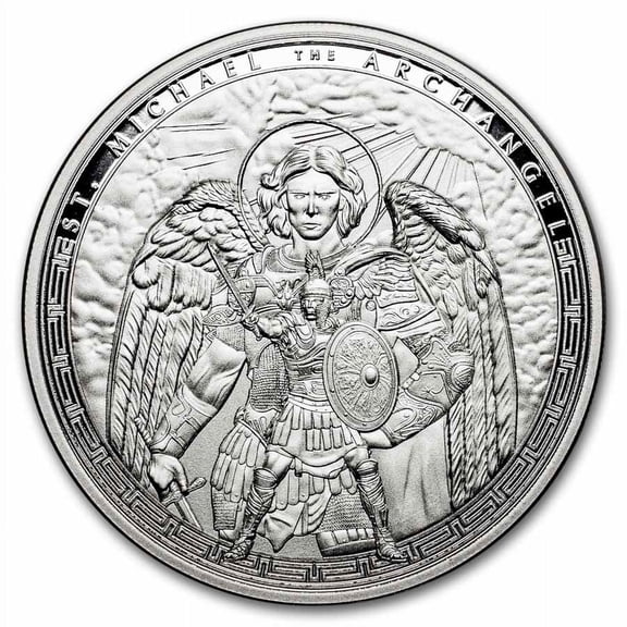 2025 Ghana 1 oz Silver Patron Saints St. Michael (Box/COA)