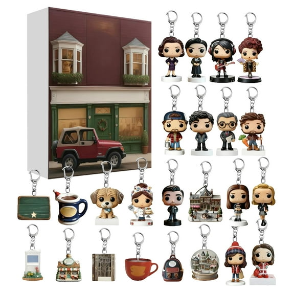 2025 Gilmore Girls Premium Advent Calendar, 25th Anniversary Gift, for Christmas, birthdays, or Special Treat for Girlfriends or Moms Vintage Christmas Decor